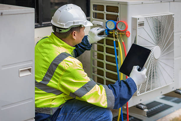 Professional Ductwork Repair technician working in Priddy, TX
